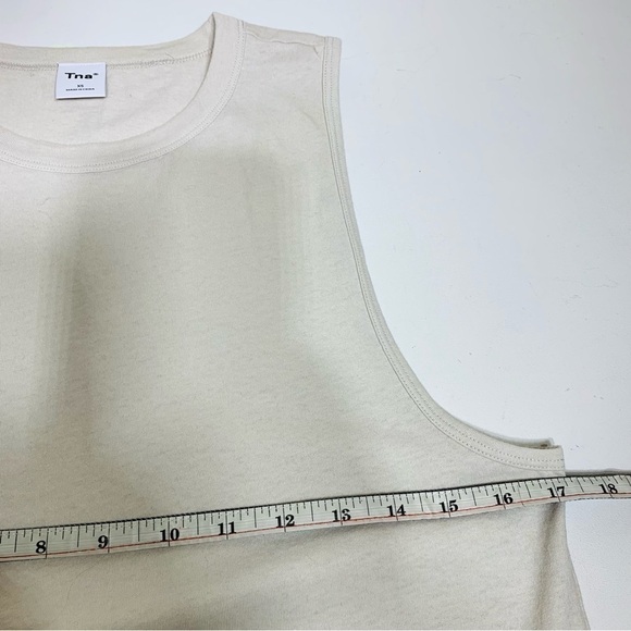 TNA size XS tan oversized muscle tank top - Picture 3 of 4